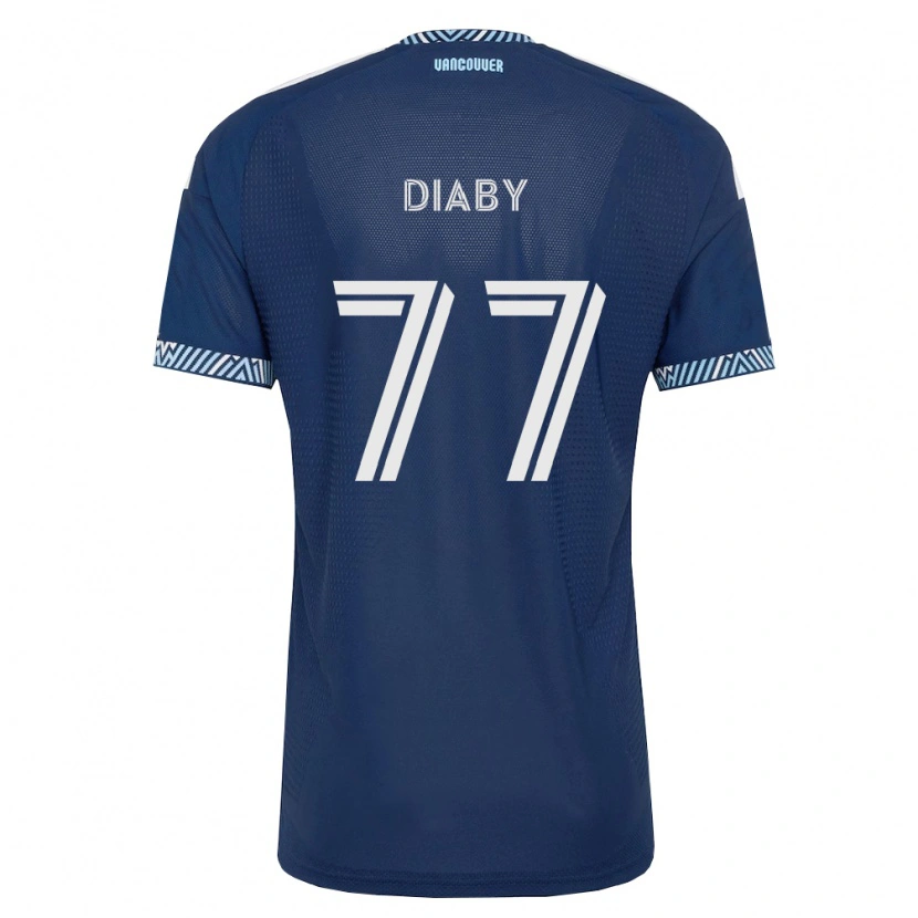 Danxen Kinder Yadaly Diaby #77 Tiefblau Weiß Auswärtstrikot Trikot 2026/27 T-Shirt Schweiz