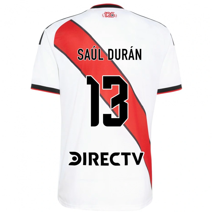 Danxen Herren Saúl Durán #13 Rot Weiß Schwarz Heimtrikot Trikot 2026/27 T-Shirt Schweiz