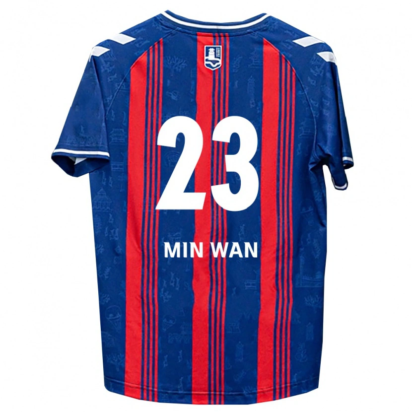 Danxen Herren Min-Wan Kang #23 Blau Rot Weiß Heimtrikot Trikot 2026/27 T-Shirt Schweiz