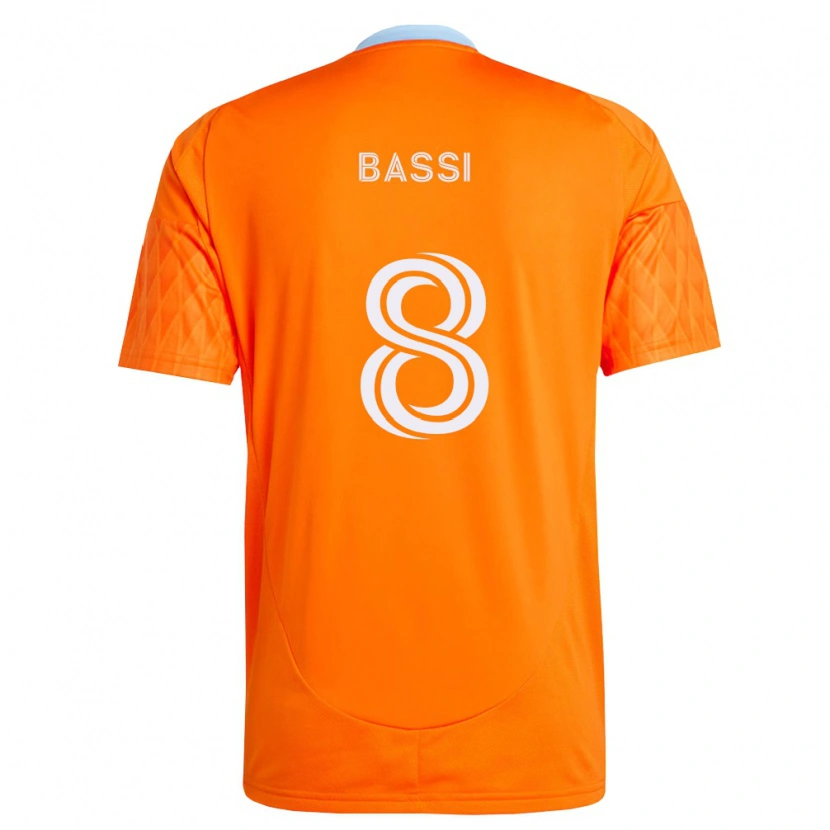 Danxen Herren Amine Bassi #8 Orange Weiß Heimtrikot Trikot 2026/27 T-Shirt Schweiz