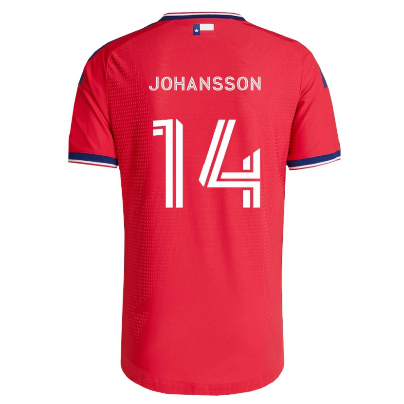 Danxen Herren Herman Johansson #14 Rot Blau Weiß Heimtrikot Trikot 2026/27 T-Shirt Schweiz