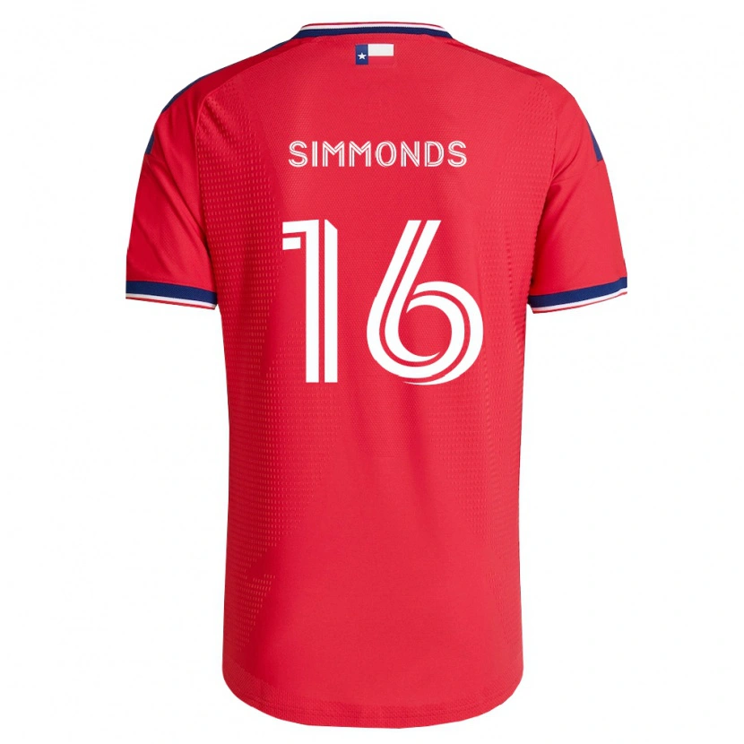 Danxen Herren Nicholas Simmonds #16 Rot Blau Weiß Heimtrikot Trikot 2026/27 T-Shirt Schweiz