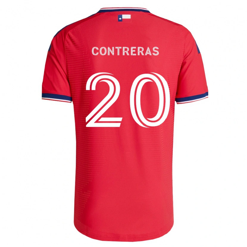 Danxen Herren Jaidyn Contreras #20 Rot Blau Weiß Heimtrikot Trikot 2026/27 T-Shirt Schweiz