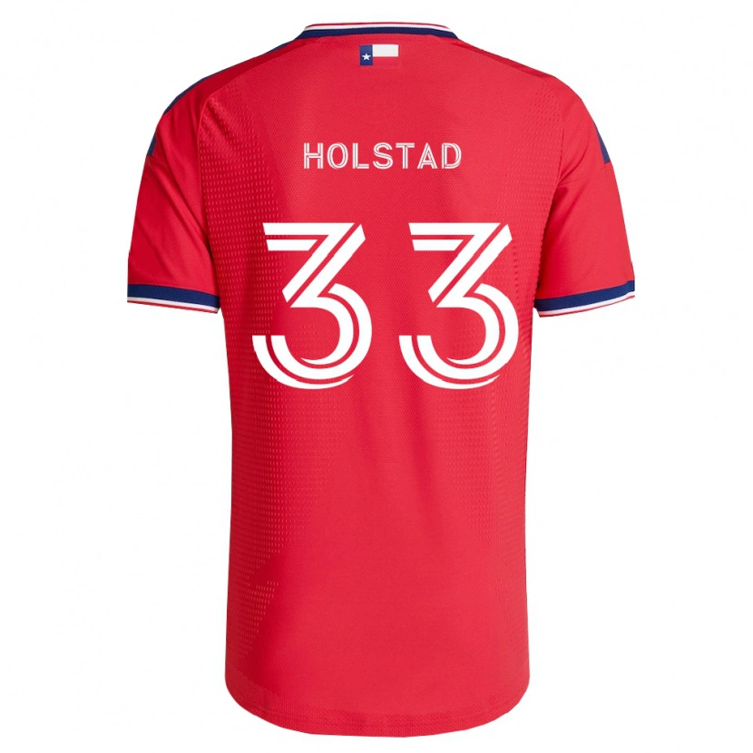 Danxen Herren Clay Holstad #33 Rot Blau Weiß Heimtrikot Trikot 2026/27 T-Shirt Schweiz
