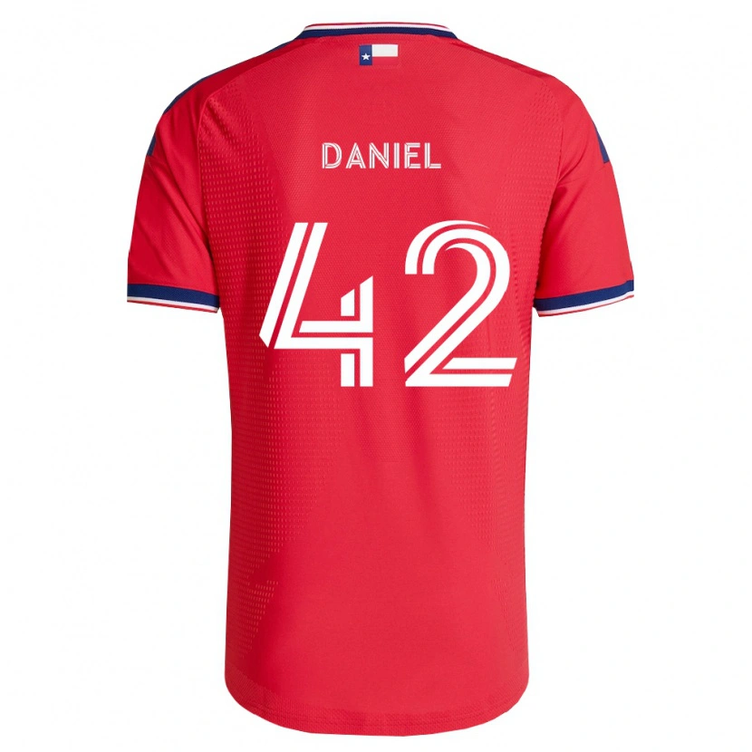 Danxen Herren Daniel De Sousa Britto #42 Rot Blau Weiß Heimtrikot Trikot 2026/27 T-Shirt Schweiz