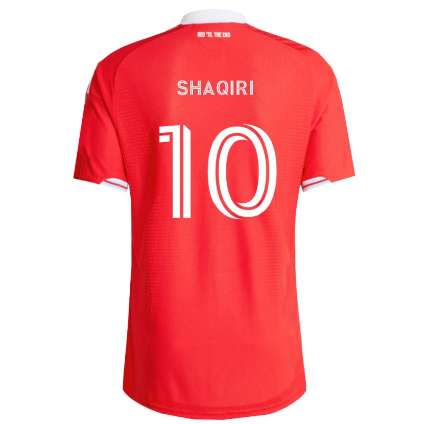 Danxen Herren Xherdan Shaqiri #10 Rot Tiefblau Weiß Heimtrikot Trikot 2026/27 T-Shirt Schweiz