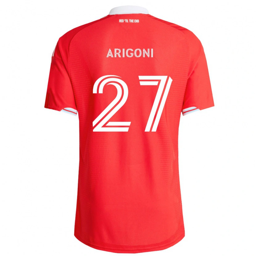 Danxen Herren Allan Arigoni #27 Rot Tiefblau Weiß Heimtrikot Trikot 2026/27 T-Shirt Schweiz