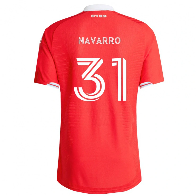 Danxen Herren Federico Navarro #31 Rot Tiefblau Weiß Heimtrikot Trikot 2026/27 T-Shirt Schweiz