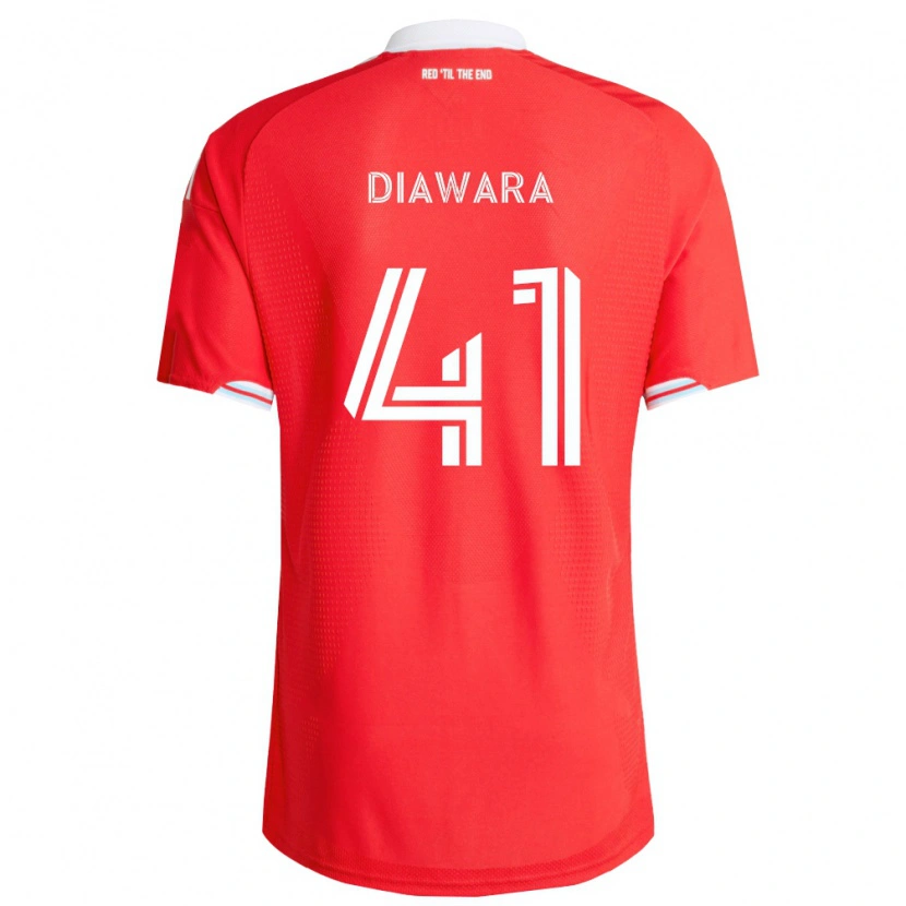 Danxen Herren Tidiane Diawara #41 Rot Tiefblau Weiß Heimtrikot Trikot 2026/27 T-Shirt Schweiz