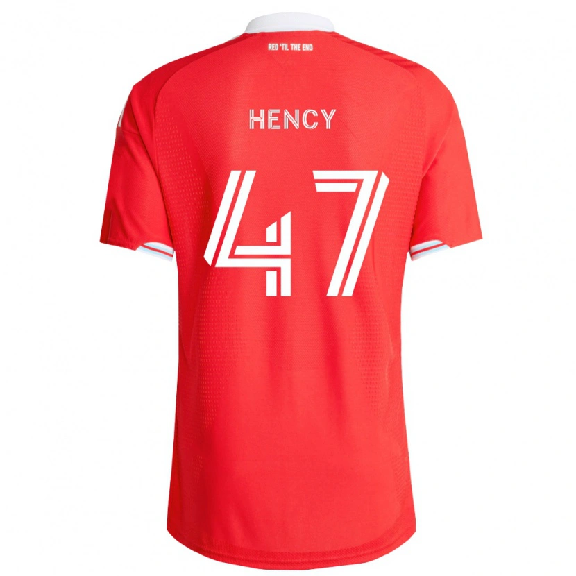 Danxen Herren Billy Hency #47 Rot Tiefblau Weiß Heimtrikot Trikot 2026/27 T-Shirt Schweiz