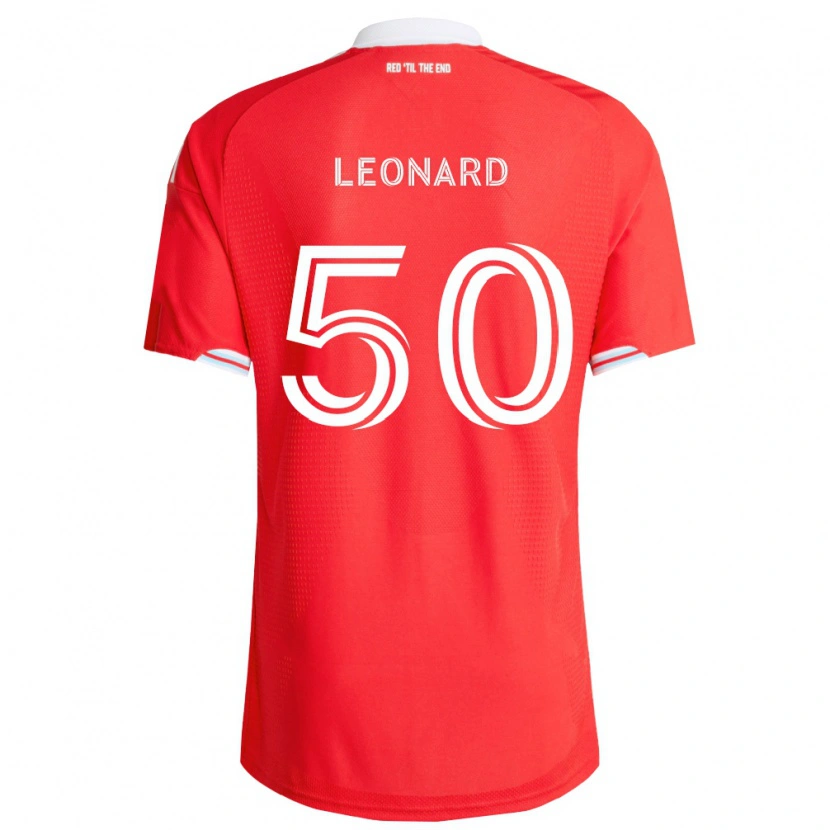Danxen Herren Eric Leonard #50 Rot Tiefblau Weiß Heimtrikot Trikot 2026/27 T-Shirt Schweiz