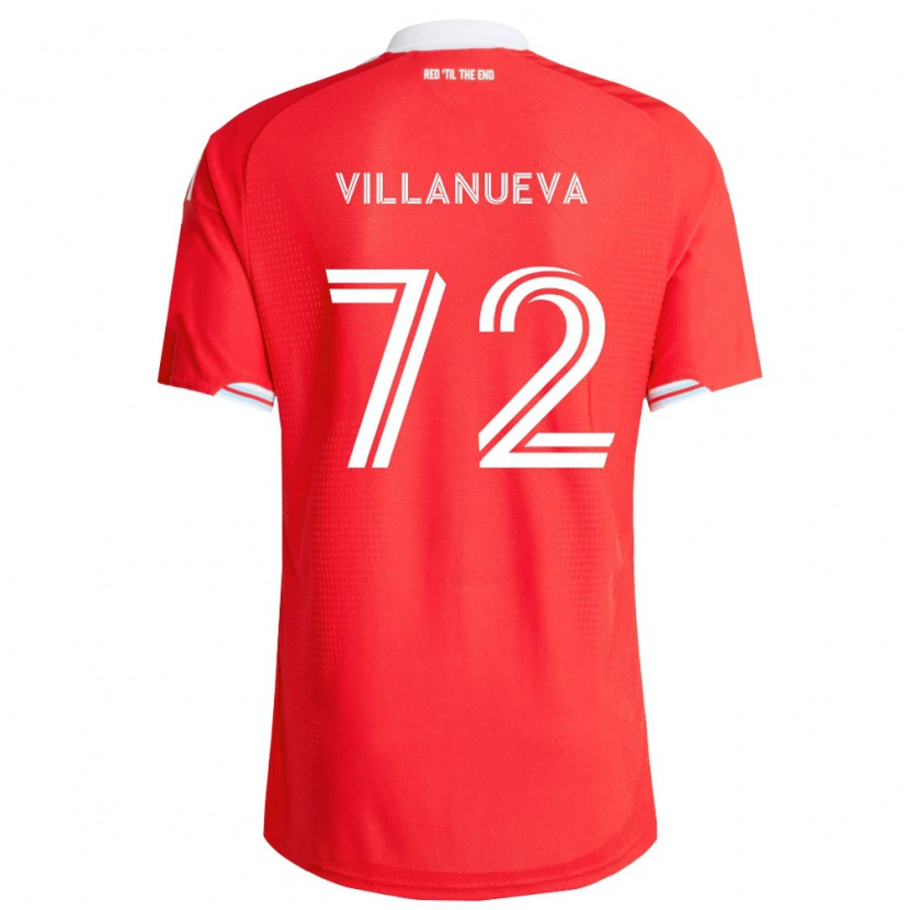 Danxen Herren Damyan Villanueva #72 Rot Tiefblau Weiß Heimtrikot Trikot 2026/27 T-Shirt Schweiz