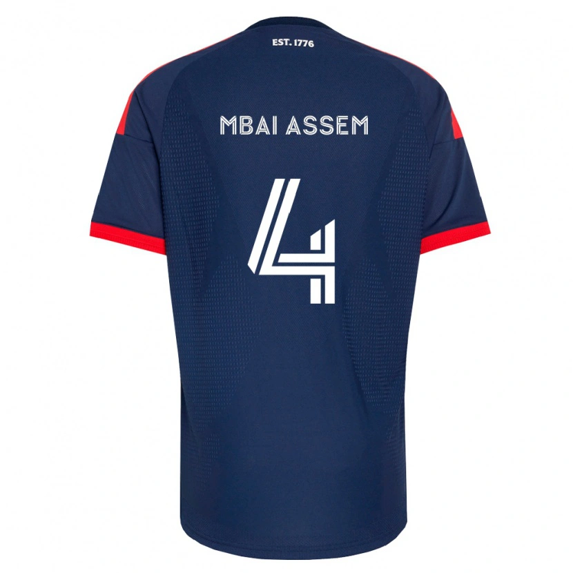 Danxen Herren Chris Mbaï-Assem #4 Königsblau Rot Weiß Heimtrikot Trikot 2026/27 T-Shirt Schweiz