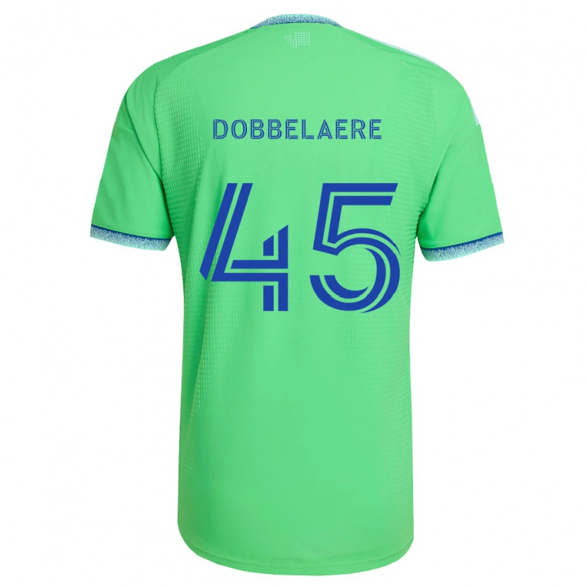 Danxen Herren Ethan Dobbelaere #45 Grün Hellblau Heimtrikot Trikot 2026/27 T-Shirt Schweiz