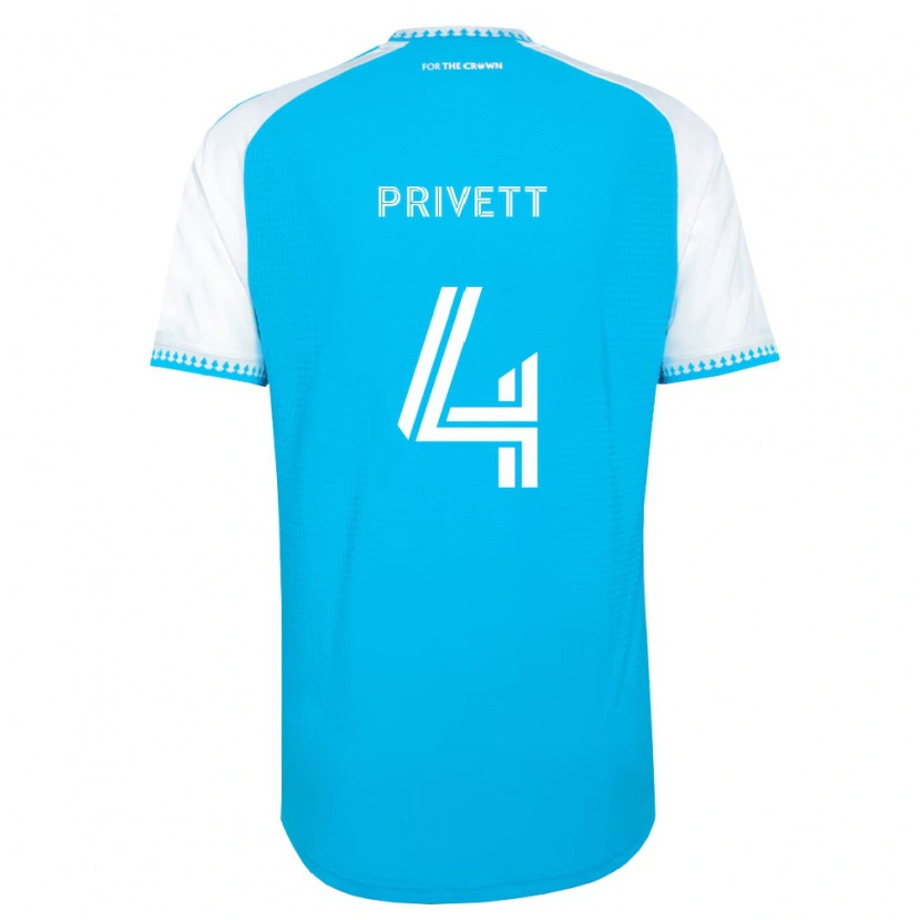 Danxen Herren Andrew Privett #4 Himmelblau Weiß Schwarz Heimtrikot Trikot 2026/27 T-Shirt Schweiz