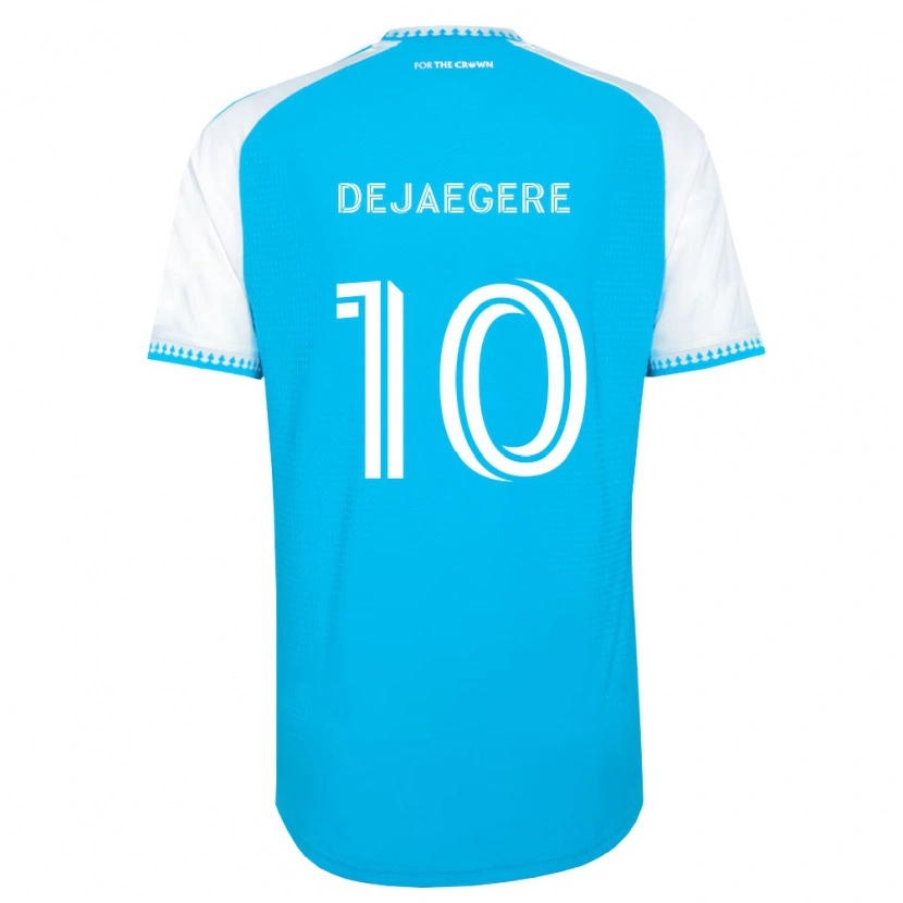 Danxen Herren Brecht Dejaegere #10 Himmelblau Weiß Schwarz Heimtrikot Trikot 2026/27 T-Shirt Schweiz
