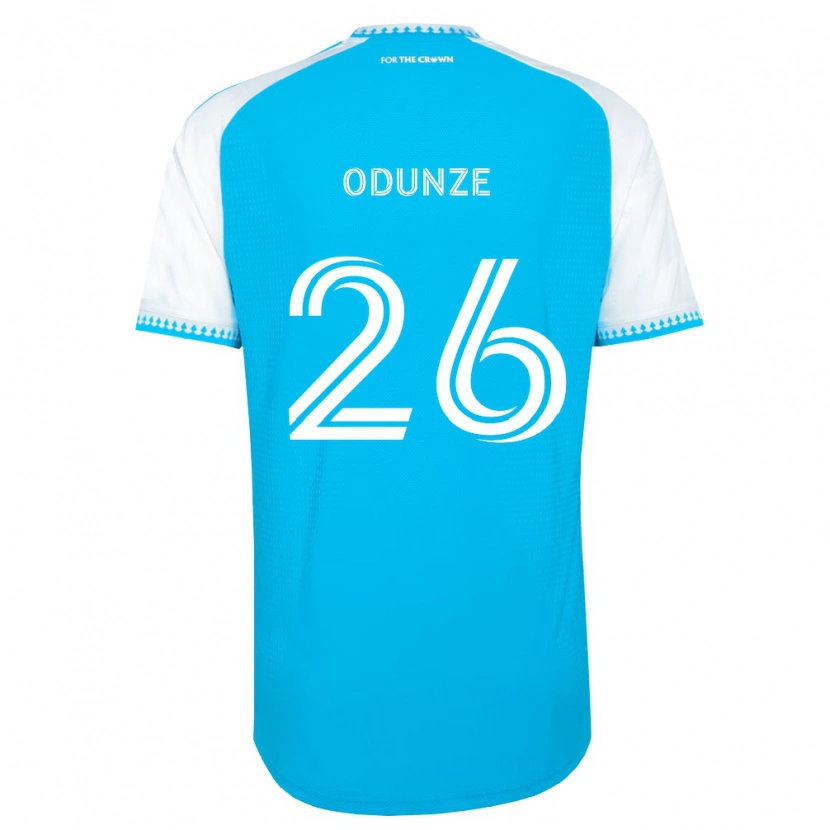 Danxen Herren Chituru Odunze #26 Himmelblau Weiß Schwarz Heimtrikot Trikot 2026/27 T-Shirt Schweiz