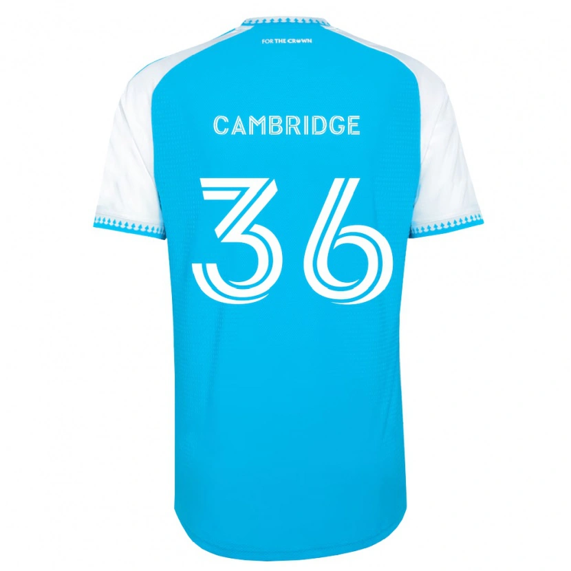 Danxen Herren Brandon Cambridge #36 Himmelblau Weiß Schwarz Heimtrikot Trikot 2026/27 T-Shirt Schweiz