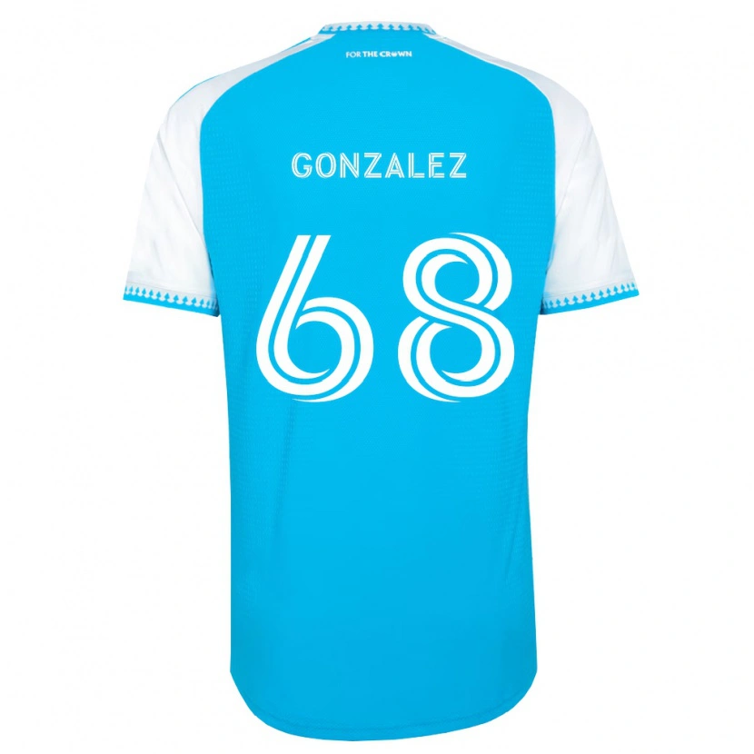 Danxen Herren Carlos Gonzalez #68 Himmelblau Weiß Schwarz Heimtrikot Trikot 2026/27 T-Shirt Schweiz