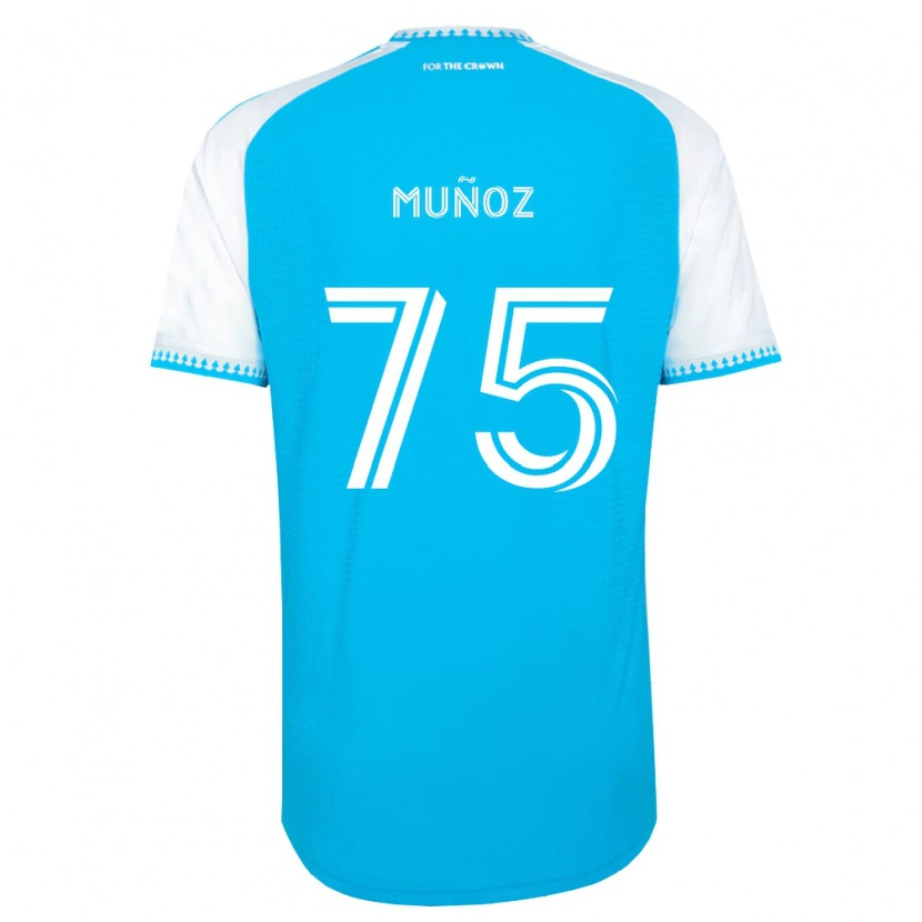 Danxen Herren Jeremiah Muñoz #75 Himmelblau Weiß Schwarz Heimtrikot Trikot 2026/27 T-Shirt Schweiz