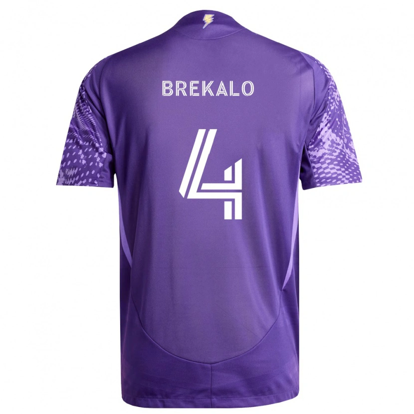 Danxen Herren David Brekalo #4 Violett Weiß Heimtrikot Trikot 2026/27 T-Shirt Schweiz