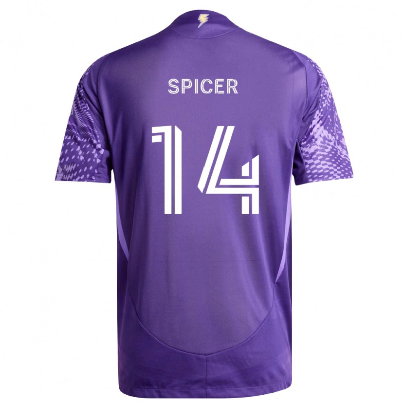 Danxen Herren Tyrese Spicer #14 Violett Weiß Heimtrikot Trikot 2026/27 T-Shirt Schweiz