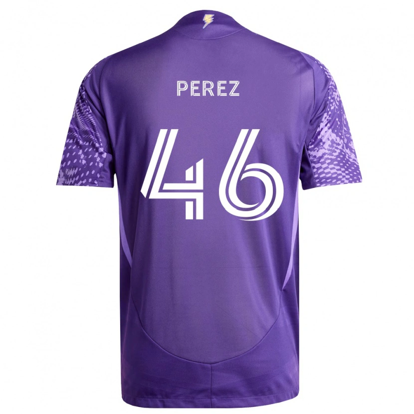 Danxen Herren Franco Pérez #46 Violett Weiß Heimtrikot Trikot 2026/27 T-Shirt Schweiz