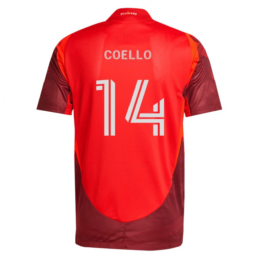 Danxen Herren Alonso Coello #14 Burgund Rot Heimtrikot Trikot 2026/27 T-Shirt Schweiz