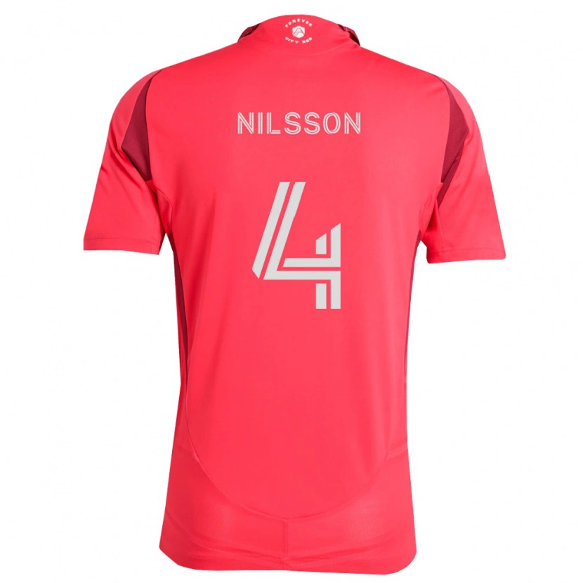 Danxen Herren Joakim Nilsson #4 Magenta Weiß Heimtrikot Trikot 2026/27 T-Shirt Schweiz