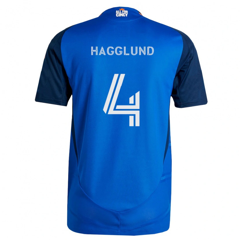 Danxen Herren Nick Hagglund #4 Königsblau Orange Heimtrikot Trikot 2026/27 T-Shirt Schweiz