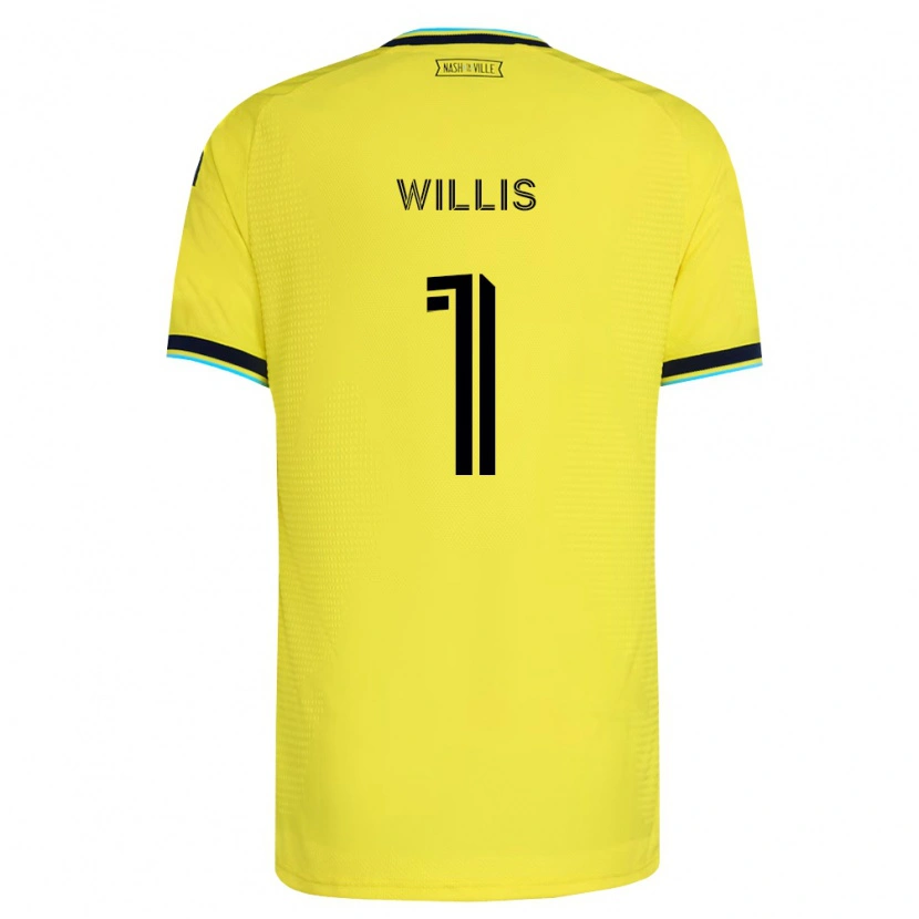 Danxen Herren Joe Willis #1 Hellgelb Marineblau Heimtrikot Trikot 2026/27 T-Shirt Schweiz