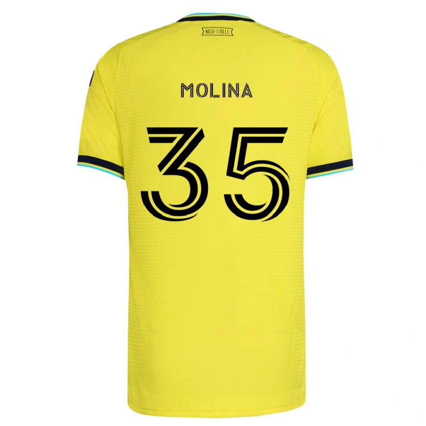 Danxen Herren Malachi Molina #35 Hellgelb Marineblau Heimtrikot Trikot 2026/27 T-Shirt Schweiz