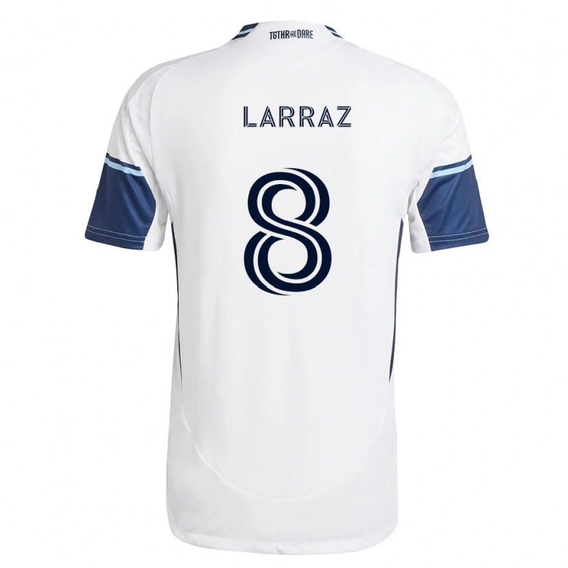 Danxen Herren Oliver Larraz #8 Weiß Königsblau Heimtrikot Trikot 2026/27 T-Shirt Schweiz