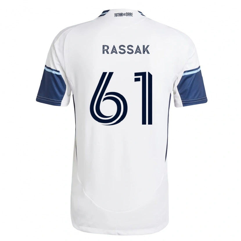 Danxen Herren Carson Rassak #61 Weiß Königsblau Heimtrikot Trikot 2026/27 T-Shirt Schweiz