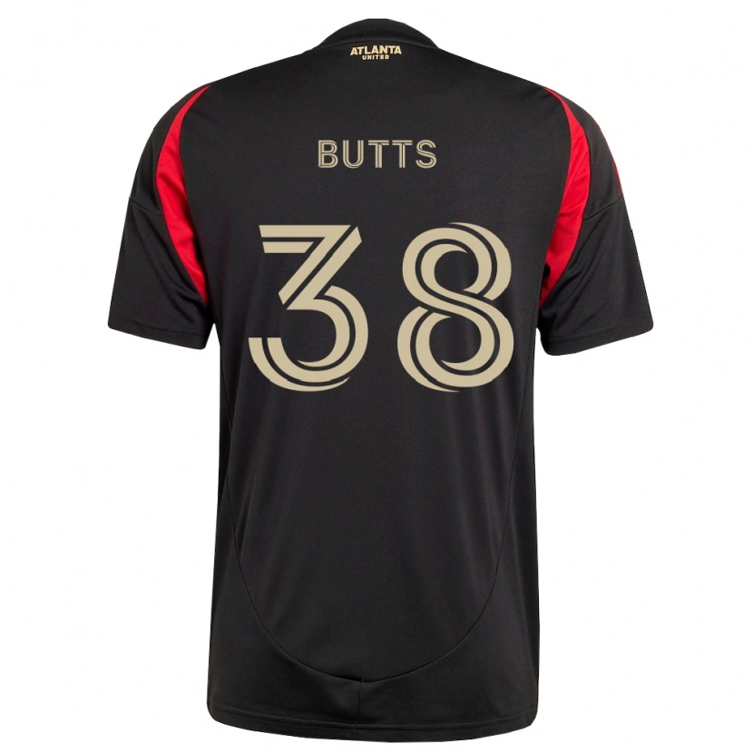 Danxen Herren Liam Butts #38 Schwarz Rot Heimtrikot Trikot 2026/27 T-Shirt Schweiz