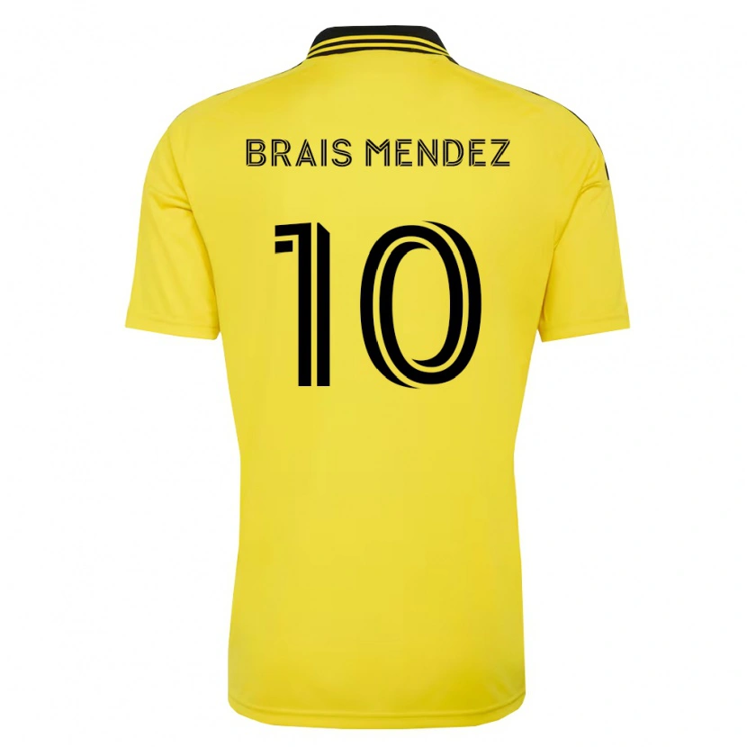 Danxen Herren Brais Méndez #10 Gelb Schwarz Heimtrikot Trikot 2026/27 T-Shirt Schweiz