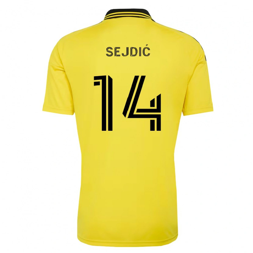 Danxen Herren Amar Sejdić #14 Gelb Schwarz Heimtrikot Trikot 2026/27 T-Shirt Schweiz