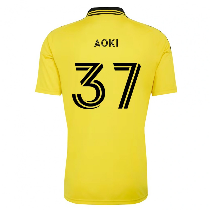Danxen Herren Rui Aoki #37 Gelb Schwarz Heimtrikot Trikot 2026/27 T-Shirt Schweiz