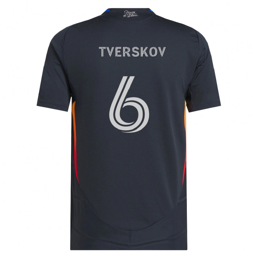 Danxen Herren Jeppe Tverskov #6 Dunkelgrau Rot Heimtrikot Trikot 2026/27 T-Shirt Schweiz