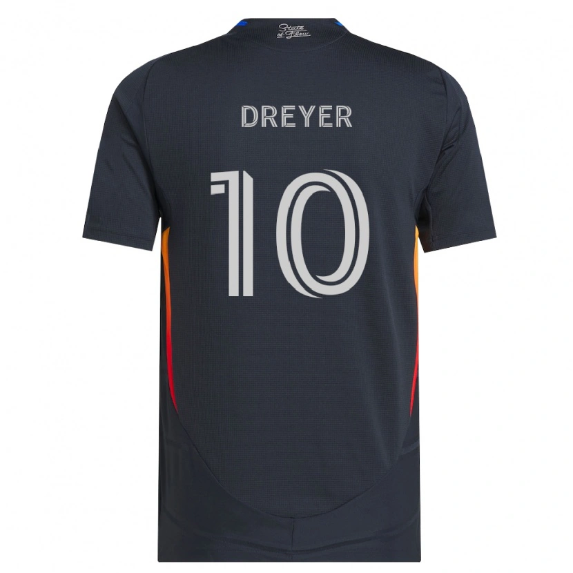 Danxen Herren Anders Dreyer #10 Dunkelgrau Rot Heimtrikot Trikot 2026/27 T-Shirt Schweiz