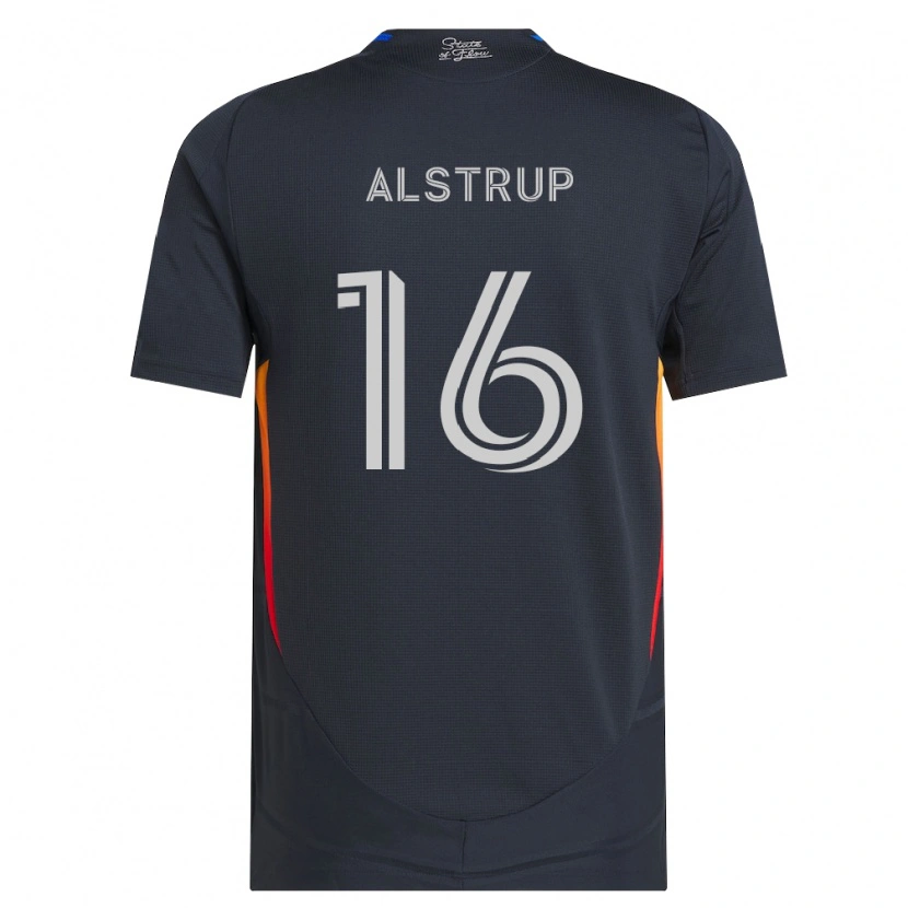 Danxen Herren Marcus Alstrup #16 Dunkelgrau Rot Heimtrikot Trikot 2026/27 T-Shirt Schweiz