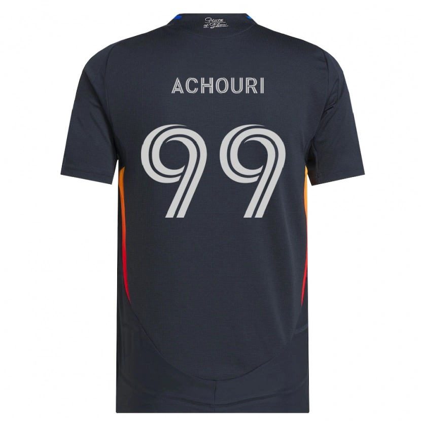 Danxen Herren Elias Achouri #99 Dunkelgrau Rot Heimtrikot Trikot 2026/27 T-Shirt Schweiz