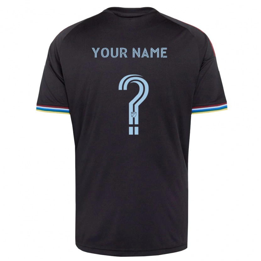 Danxen Herren Ihren Namen #0 Schwarz Himmelblau Heimtrikot Trikot 2026/27 T-Shirt Schweiz