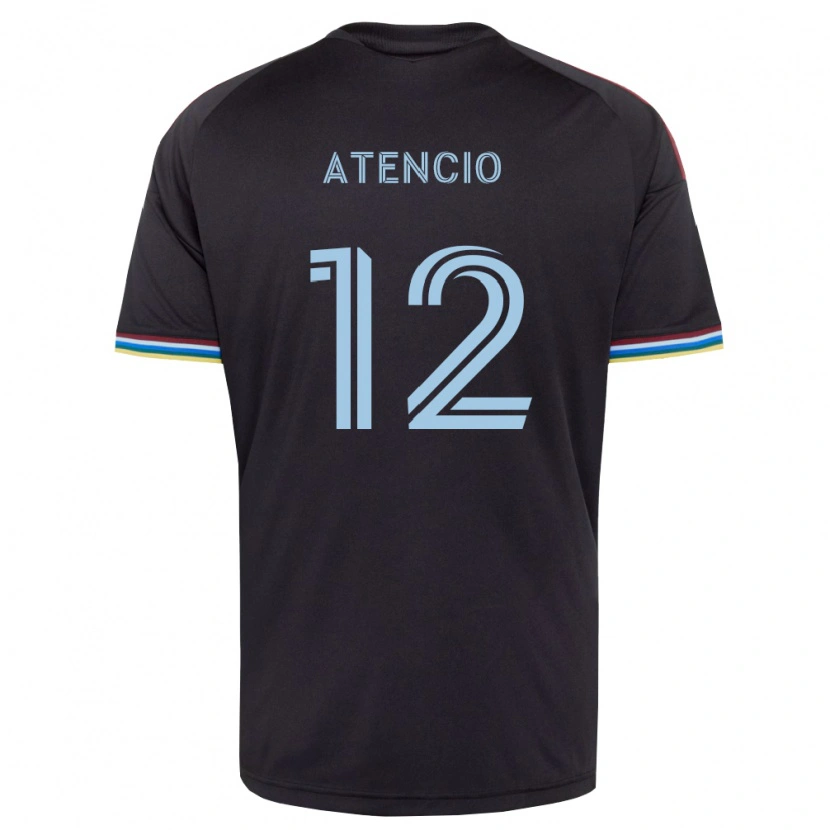 Danxen Herren Josh Atencio #12 Schwarz Himmelblau Heimtrikot Trikot 2026/27 T-Shirt Schweiz
