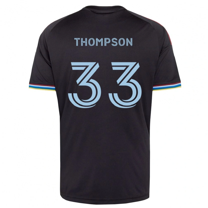 Danxen Herren Kosi Thompson #33 Schwarz Himmelblau Heimtrikot Trikot 2026/27 T-Shirt Schweiz