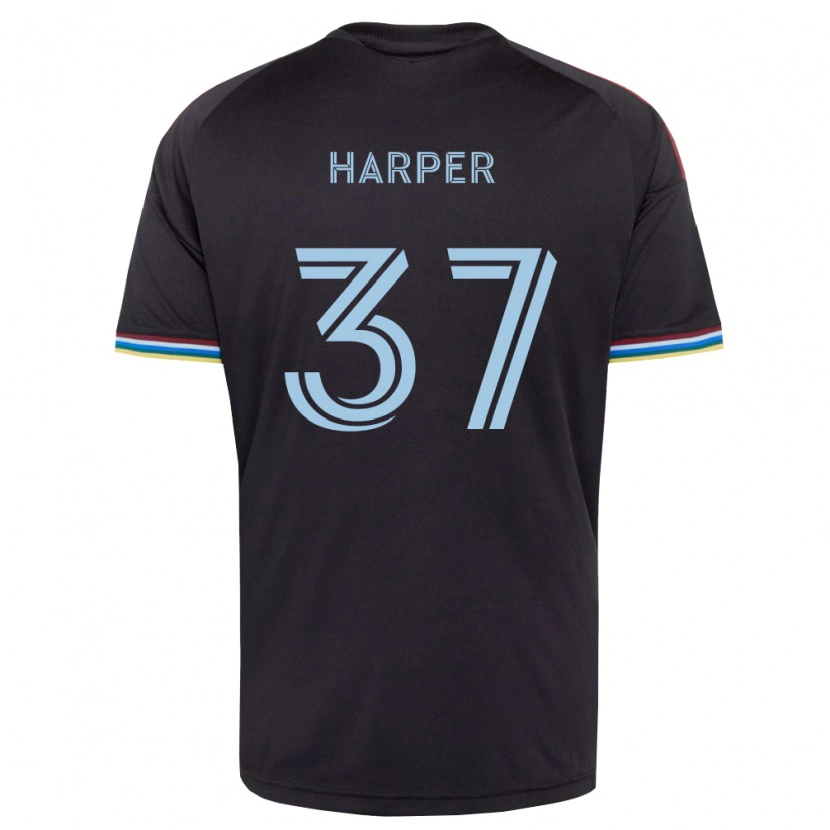 Danxen Herren Charlie Harper #37 Schwarz Himmelblau Heimtrikot Trikot 2026/27 T-Shirt Schweiz