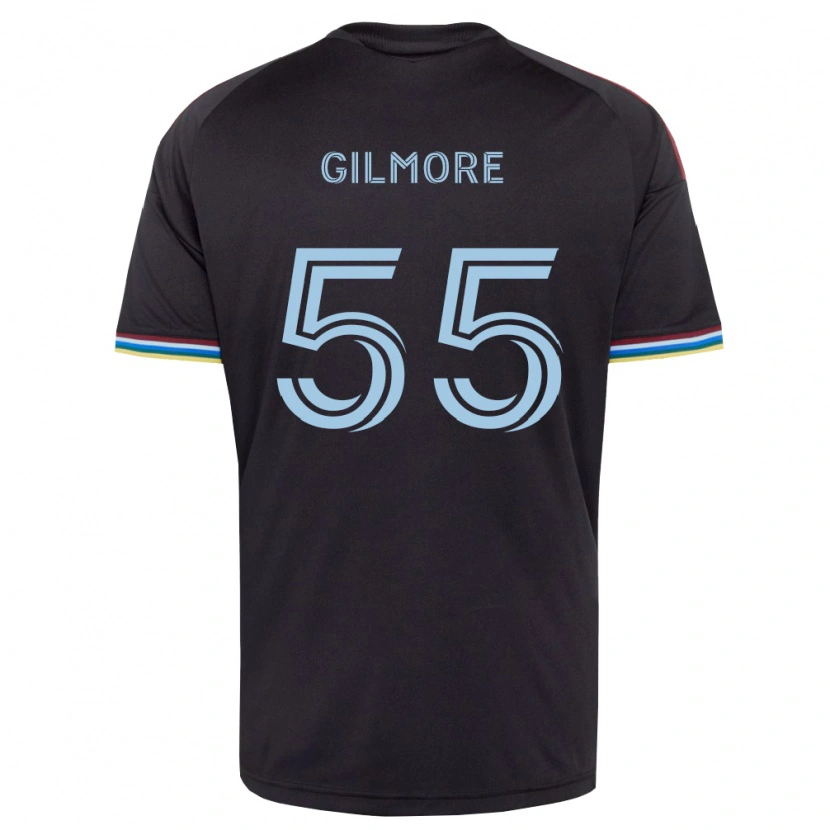 Danxen Herren Grant Gilmore #55 Schwarz Himmelblau Heimtrikot Trikot 2026/27 T-Shirt Schweiz