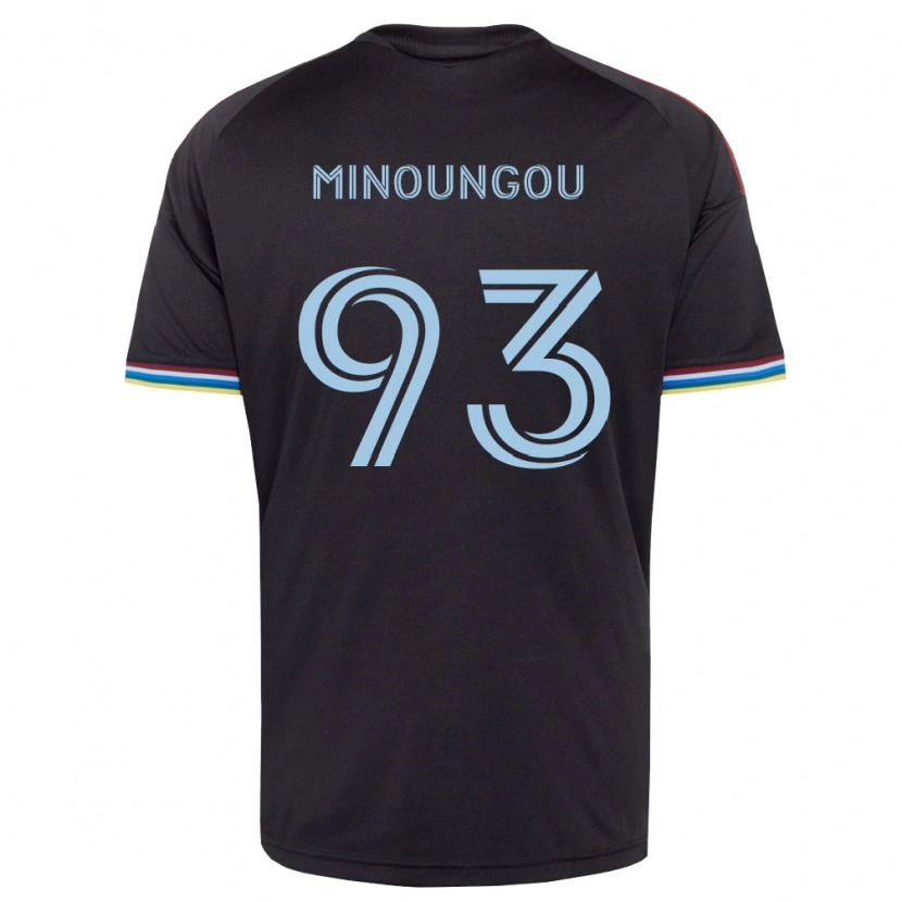 Danxen Herren Georgi Minoungou #93 Schwarz Himmelblau Heimtrikot Trikot 2026/27 T-Shirt Schweiz
