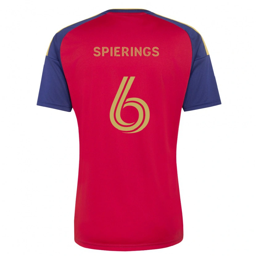 Danxen Herren Stijn Spierings #6 Königsblau Braun Rot Heimtrikot Trikot 2026/27 T-Shirt Schweiz