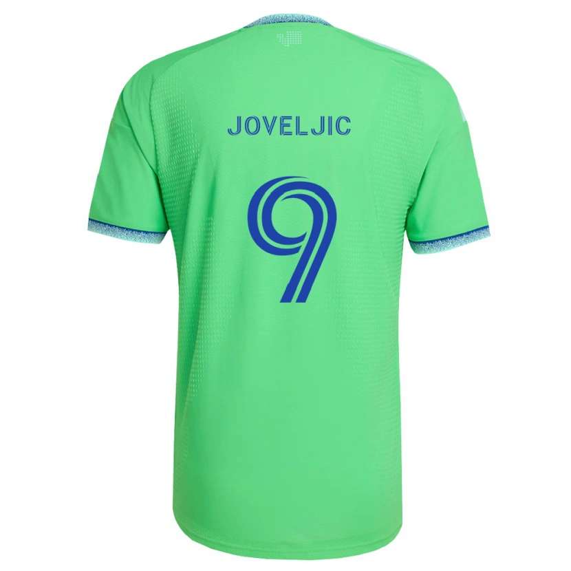 Danxen Herren Dejan Joveljić #9 Grün Hellblau Heimtrikot Trikot 2026/27 T-Shirt Schweiz